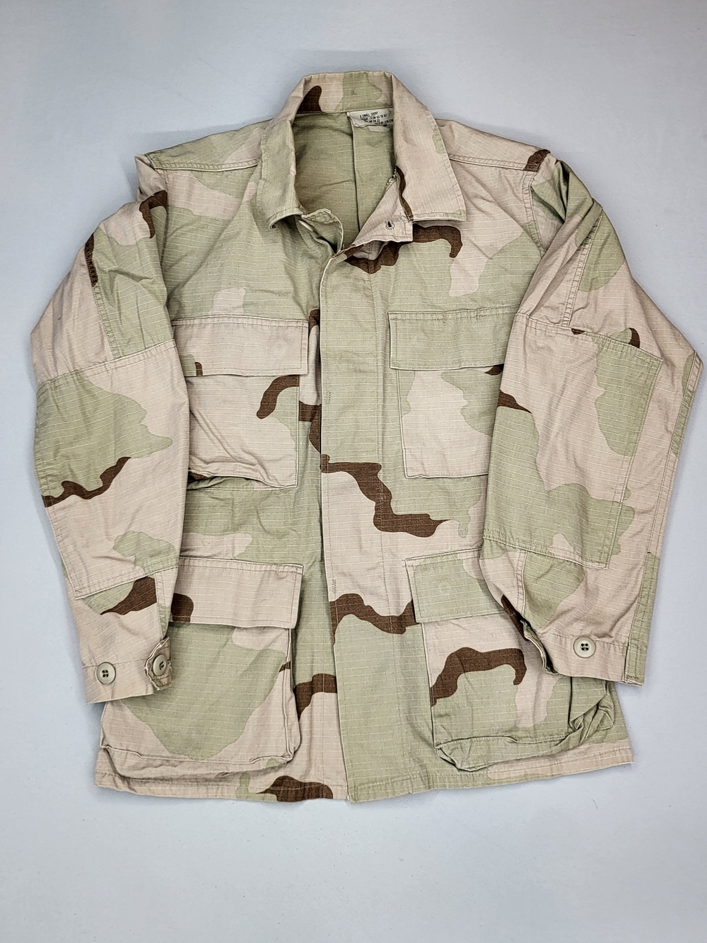 Women's Desert Camo Utility Jacket - Beige/Light Green